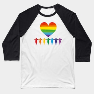 Happy Pride 3 Baseball T-Shirt